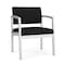 Lesro Lenox Steel Guest Chair, Black/Onyx Seat, Black/Onyx Back, 24.5 W 24.5 L 32 H LS1201 - alternate 1